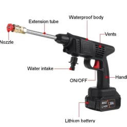 Gear Up u0026 Go Autozubehör|Automobilindustrie-Kabellose elektrische Hochdruck-Autowaschpistole