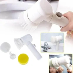 The Blissful Bath Badezimmer-Kabellose elektrische Scheuerbürste – Automatisches Reinigungswerkzeug