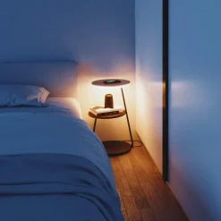 Cozy Living Beleuchtung|Möbel-Kabellose Ladelampe aus Holz – sanft leuchtendes Schreibtischlicht