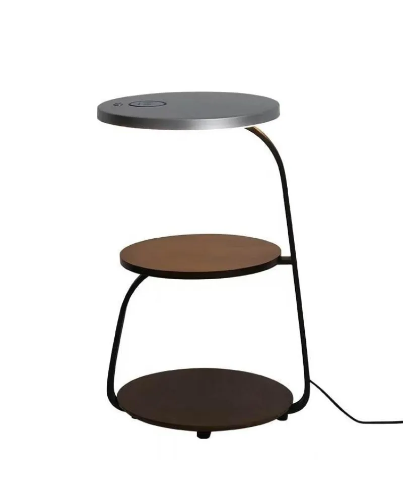 Cozy Living Beleuchtung|Möbel-Kabellose Ladelampe aus Holz – sanft leuchtendes Schreibtischlicht