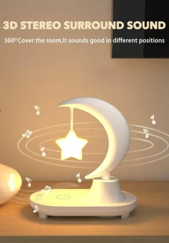 Comfort u0026 Style Gadgets Für Zuhause|Beleuchtung-Kabellose Ladenachtlampe – Mondstern-Design