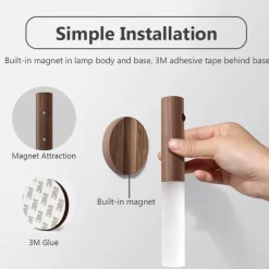 Comfort u0026 Style Beleuchtung-Kabellose LED-Nachtlampe mit Bewegungssensor – Intelligente Wandleuchte