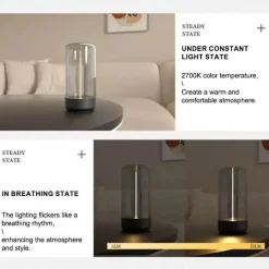 Comfort u0026 Style Beleuchtung-Kabellose magnetische Schreibtischlampe – Stellar Glow Lighting