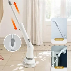 The Blissful Bath Badezimmer-Kabelloser Elektro-Schrubber – Reinigungsbürste für mehrere Oberflächen