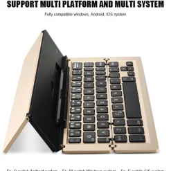 Comfort u0026 Style Gadgets Für Zuhause-Kabelloser, faltbarer Tablet-Tastaturhalter – tragbares Design