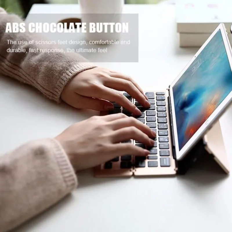 Comfort u0026 Style Gadgets Für Zuhause-Kabelloser, faltbarer Tablet-Tastaturhalter – tragbares Design