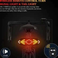 Decor Fahrräder & Verkehr-Kabelloser LED-Fahrradblinker - Sicherheitsanzeigeleuchte