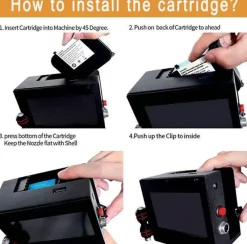 Cozy Living Outdoor & Garten|Heimwerkzeuge-Kabelloser Mini-Handdrucker – Automatisches tragbares Druckgerät