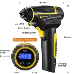 Wild u0026 Free Gear Automobilindustrie|Fahrräder & Verkehr-Kabelloser tragbarer Autoreifenfüller - Digitaler Luftkompressor