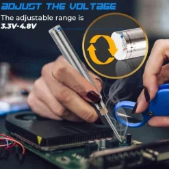The Decor Haven Camping Im Freien|Outdoor-Artikel-Kabelloser USB-Lötkolben – Präzisions-Heimwerker-Lötwerkzeug