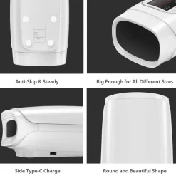 The Relaxation Nook Massageprodukte|Gesundheits-Gadgets-Kabelloses Handmassagegerät – Elektrisches Wärmekompressionstherapiegerät