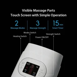 The Relaxation Nook Massageprodukte|Gesundheits-Gadgets-Kabelloses Handmassagegerät – Elektrisches Wärmekompressionstherapiegerät