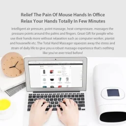 The Relaxation Nook Massageprodukte|Gesundheits-Gadgets-Kabelloses Handmassagegerät – Elektrisches Wärmekompressionstherapiegerät