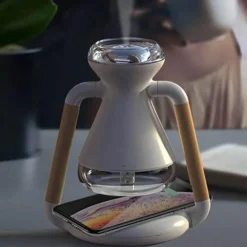Tranquil Touch Gesundheits-Gadgets|Gesundheits- Und Entspannungstools-Kabelloses Mini-Luftbefeuchter-Telefonladegerät - Tragbarer Luftbefeuchter