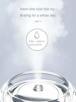 Tranquil Touch Gesundheits-Gadgets|Gesundheits- Und Entspannungstools-Kabelloses Mini-Luftbefeuchter-Telefonladegerät - Tragbarer Luftbefeuchter