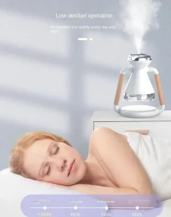 Tranquil Touch Gesundheits-Gadgets|Gesundheits- Und Entspannungstools-Kabelloses Mini-Luftbefeuchter-Telefonladegerät - Tragbarer Luftbefeuchter