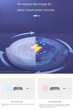 Tranquil Touch Gesundheits-Gadgets|Gesundheits- Und Entspannungstools-Kabelloses Mini-Luftbefeuchter-Telefonladegerät - Tragbarer Luftbefeuchter