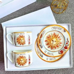 Elegance at the Table Küche & Esszimmer-Kaffee- und Teetassen-Set aus Knochenporzellan mit Untertasse, Teegeschirr, Dessertteller