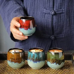 Plates u0026 More Küche & Esszimmer-Kaffee- und Teetassen-Set aus Keramik – 6-teiliges Trinkgeschirr