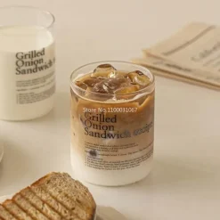 Plates u0026 More Küche & Esszimmer-Kaffeebecher-Set aus Glas – 2-teiliges Trinkgeschirr