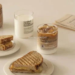 Plates u0026 More Küche & Esszimmer-Kaffeebecher-Set aus Glas – 2-teiliges Trinkgeschirr