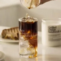 Plates u0026 More Küche & Esszimmer-Kaffeebecher-Set aus Glas – 2-teiliges Trinkgeschirr