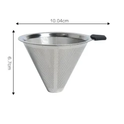 Tom Küche & Esszimmer-Kaffeefilter aus Edelstahl – wiederverwendbares, langlebiges Tropfwerkzeug