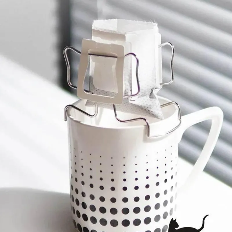 Tom Küche & Esszimmer-Kaffeefilterhalter aus Edelstahl – Küchenorganizer zum Aufbrühen