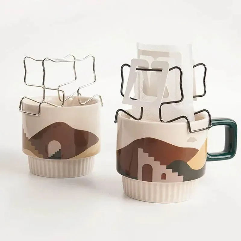 Tom Küche & Esszimmer-Kaffeefilterhalter aus Edelstahl – Küchenorganizer zum Aufbrühen