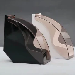 Tom Küche & Esszimmer-Kaffeefilterspender mit Acrylabdeckung – Barista-Regal-Organizer für Papierfilter