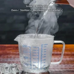 Feast u0026 Flair Küche & Esszimmer-Kaffeekanne aus Glas – Espresso-Latte-Krug für Baristas