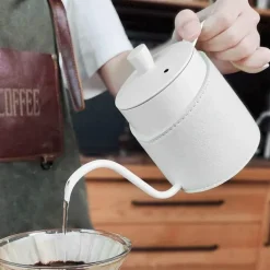 Tom Küche & Esszimmer-Kaffeekessel mit Schwanenhals – Espressokanne aus Edelstahl zum Übergießen, 350 ml