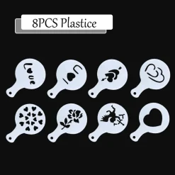 The Cozy Mug Küche & Esszimmer-Kaffeekuchen-Schablonen – 8-teiliges Backset