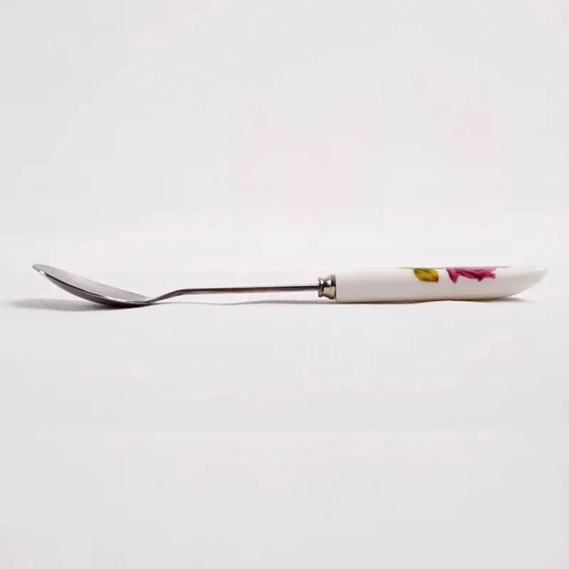 Feast u0026 Flair Küche & Esszimmer-Kaffeelöffel-Set aus Bone China – 6-teiliges Edelstahlbesteck