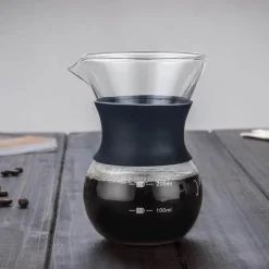 Tom Küche & Esszimmer-Kaffeemaschine aus Edelstahlglas – langlebiger Filter