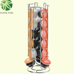 Tom Küche & Esszimmer-Kaffeepadhalter – Metallgestell für 18 Nespresso Dolce Gusto Kapseln