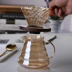 Tom Küche & Esszimmer-Kaffeeperkolator aus Glas – Umweltfreundliche, wiederverwendbare Filterkaffeemaschine