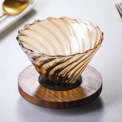 Tom Küche & Esszimmer-Kaffeeperkolator aus Glas – Umweltfreundliche, wiederverwendbare Filterkaffeemaschine