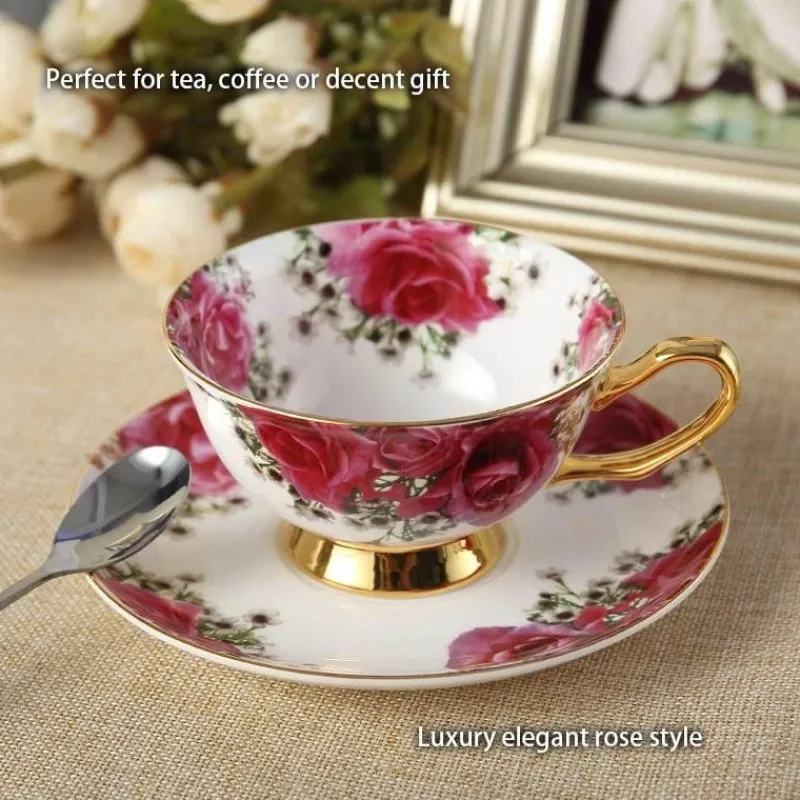 The Cozy Mug Küche & Esszimmer-Kaffeeservice aus Keramik – Elegante Tassen- und Untertassen-Kollektion