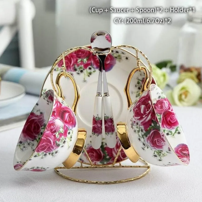 The Cozy Mug Küche & Esszimmer-Kaffeeservice aus Keramik – Elegante Tassen- und Untertassen-Kollektion