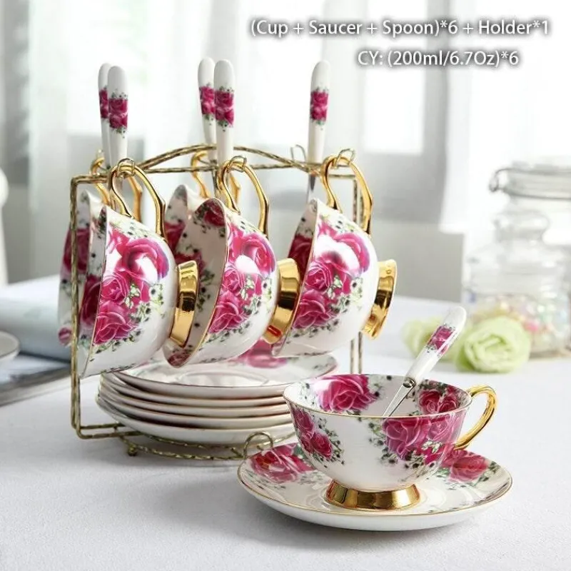 The Cozy Mug Küche & Esszimmer-Kaffeeservice aus Keramik – Elegante Tassen- und Untertassen-Kollektion