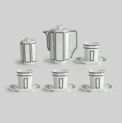 The Cozy Mug Küche & Esszimmer-Kaffeeservice aus Keramik im koreanischen 2D-Art-Stil