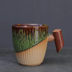 Plates u0026 More Küche & Esszimmer-Kaffeetasse aus Keramik – Elegante Latte-Tasse aus Porzellan für das Homeoffice