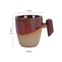 Plates u0026 More Küche & Esszimmer-Kaffeetasse aus Keramik – Elegante Latte-Tasse aus Porzellan für das Homeoffice