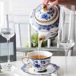 Feast u0026 Flair Küche & Esszimmer-Kaffeetassen-Set aus Bone China – 220 ml Teetasse mit Untertasse