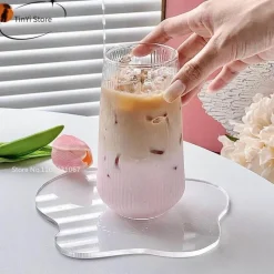 Plates u0026 More Küche & Esszimmer-Kaffeetassen-Set aus Borosilikatglas – hitzebeständiges Trinkgeschirr für heiße und kalte Getränke