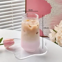 Plates u0026 More Küche & Esszimmer-Kaffeetassen-Set aus Borosilikatglas – hitzebeständiges Trinkgeschirr für heiße und kalte Getränke