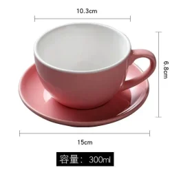 Plates u0026 More Küche & Esszimmer-Kaffeetassen-Set aus Keramik – Elegantes Trinkgeschirr aus Porzellan für die Küche zu Hause