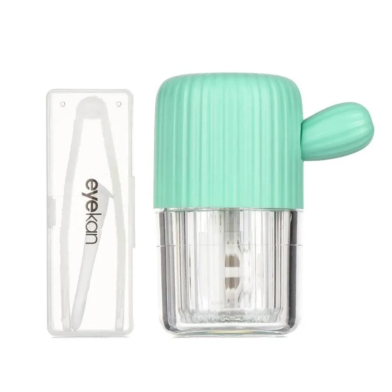 Tranquil Touch Gesundheits-Gadgets|Gesundheits- Und Entspannungstools-Kaktus-Kontaktlinsen-Reinigungsbox – Linsenpflege-Organizer