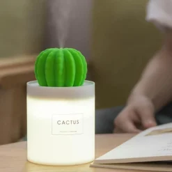 Tranquil Touch Gesundheits-Gadgets|Gesundheits- Und Entspannungstools-Kaktus-Luftbefeuchter – Ultraschall-Diffusor für ätherische Öle